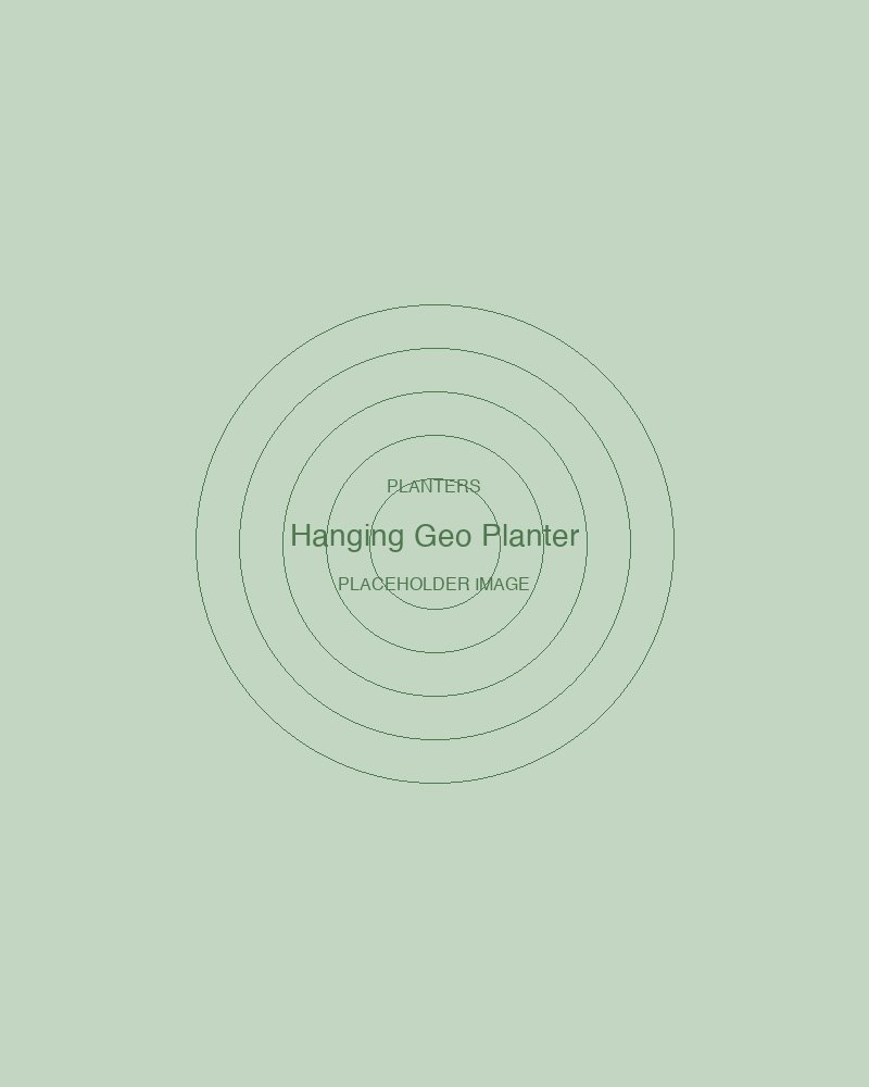 Hanging Geo Planter