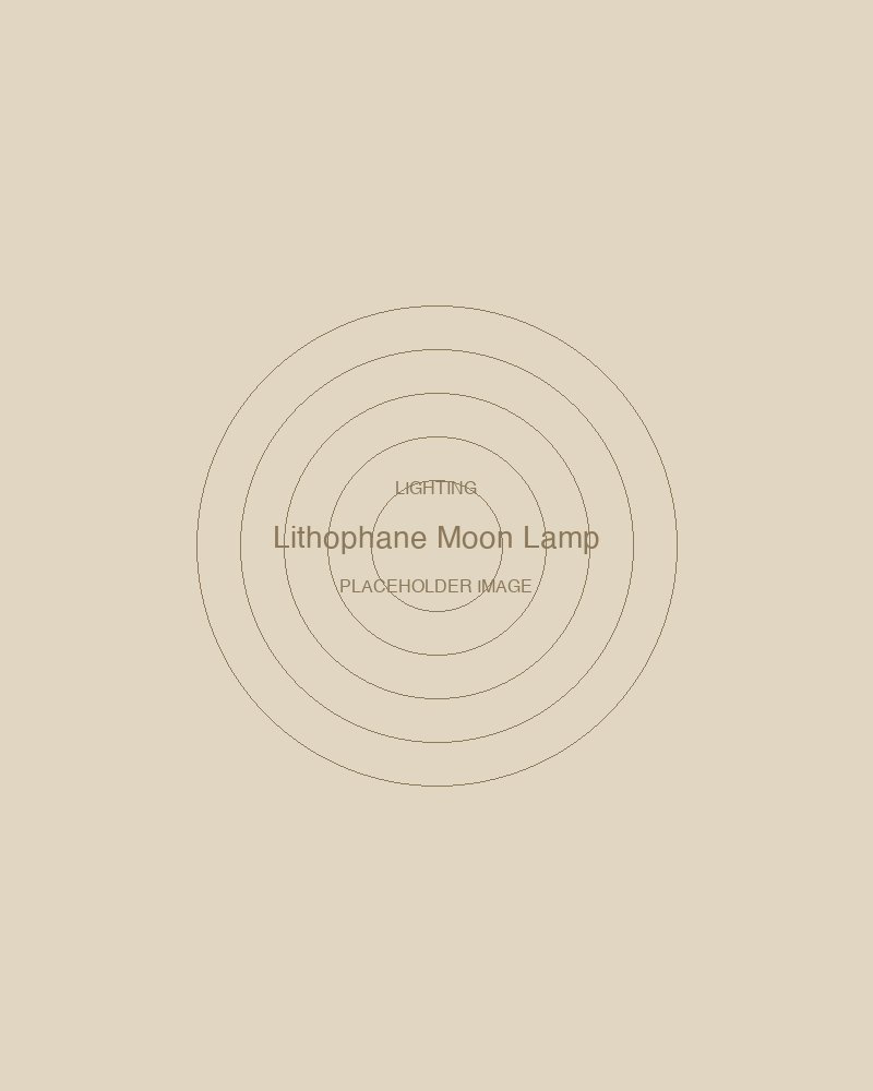 Lithophane Moon Lamp